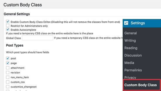 WordPress Body Class one WordPress Body Class one