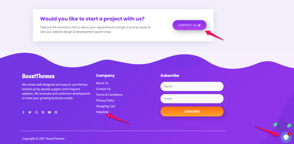 Wordpress Theme - support